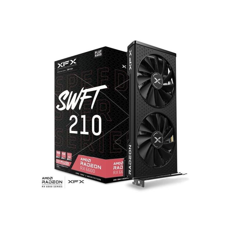 Placa de Vídeo XFX AMD Radeon RX 6600 8GB DDR6 128 Bits - RX